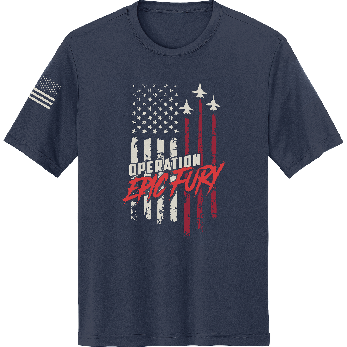 Operation Epic Fury Hi-Tech SS Performance Tee - Flag
