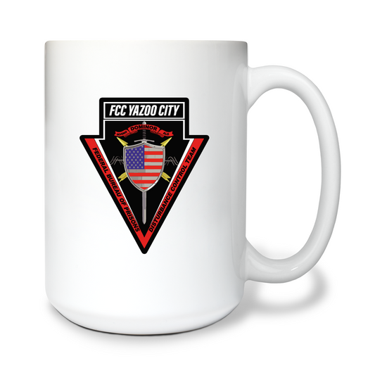 Disturbance Control Team 15 oz White Ceramic Mug - F79SpJ