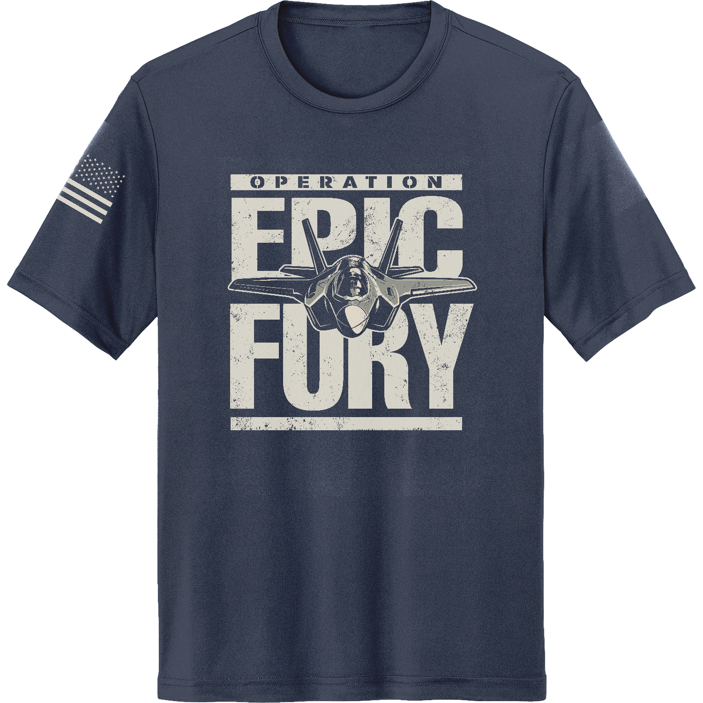 CUSTOM Operation Epic Fury Hi-Tech SS Performance Tee - Plane