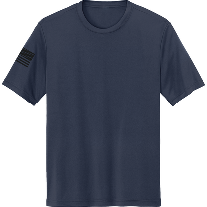 Emblem Basics Hi-Tech SS Performance Tee - Black Flag