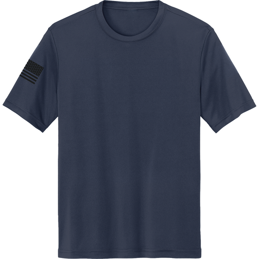 Emblem Basics Hi-Tech SS Performance Tee - Black Flag