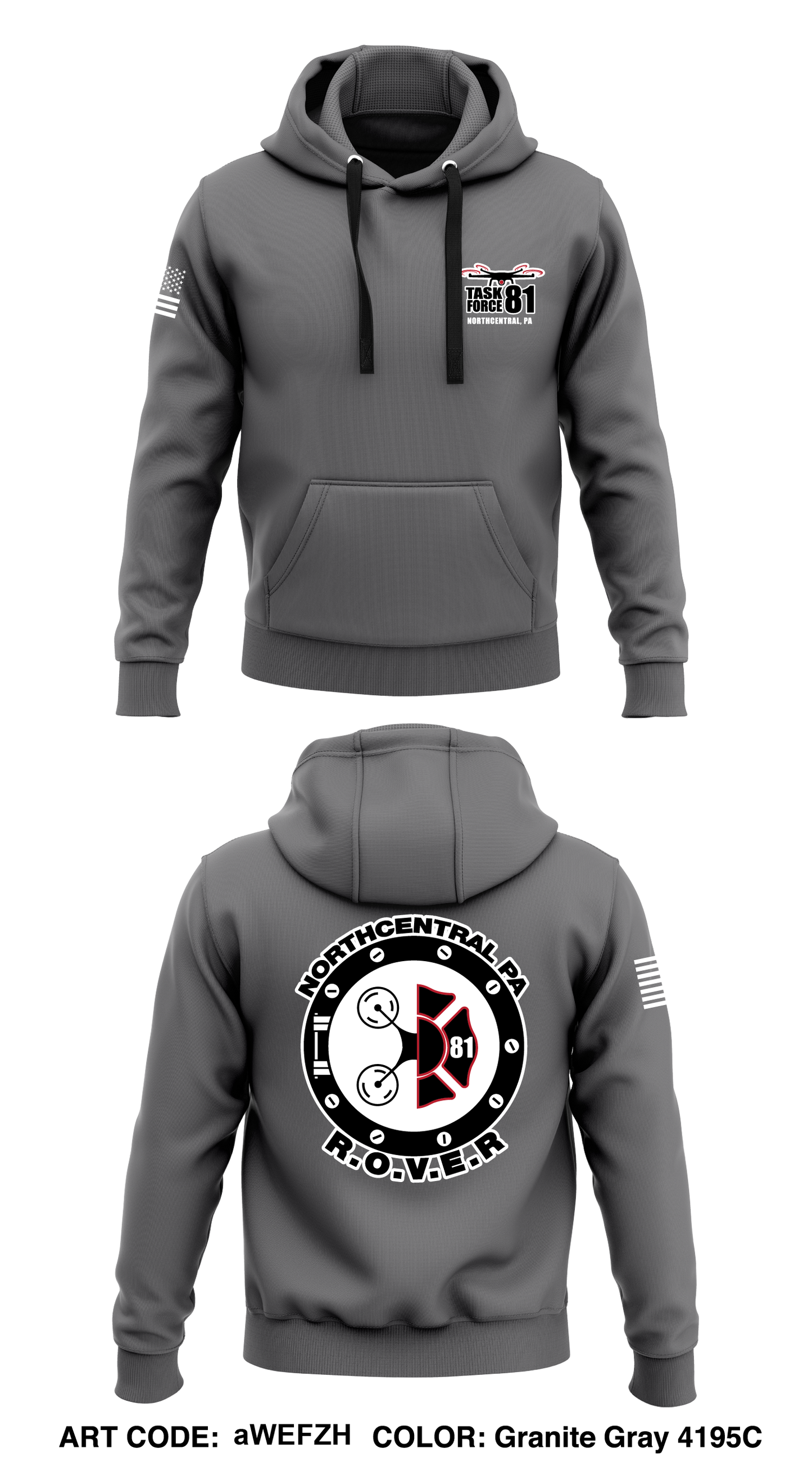 Task force 81  Core Men's Hooded Performance Sweatshirt - aWEFZH