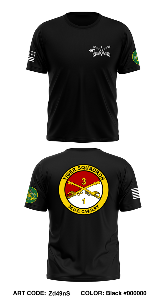 Tiger Squadron (1/3d CR) Store 1 Core Men's SS Performance Tee - Zd49nS