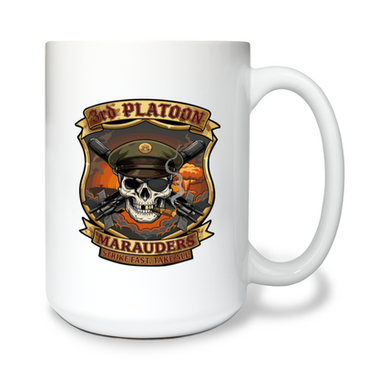 3rd Platoon MARAUDERS  15 oz White Ceramic Mug - jyFhcW