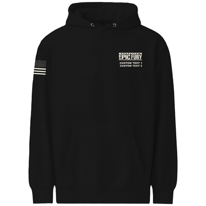 CUSTOM Operation Epic Fury Comfort Unisex Hooded Sweatshirt - Plane