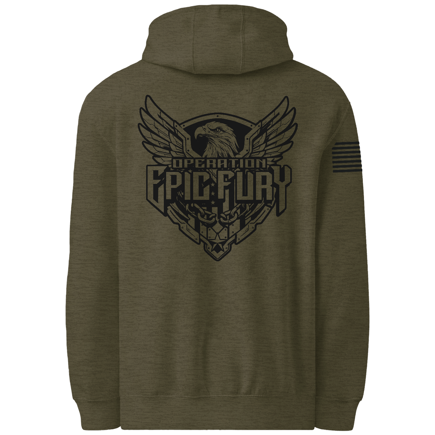 CUSTOM Operation Epic Fury Comfort Unisex Hooded Sweatshirt - Eagle