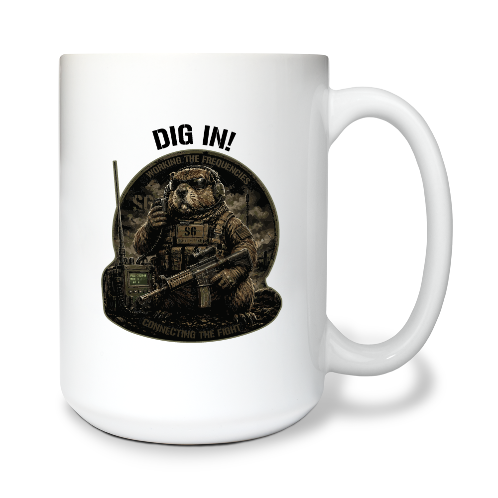 S6, 2-7 CAV 15 oz White Ceramic Mug - KucSHH
