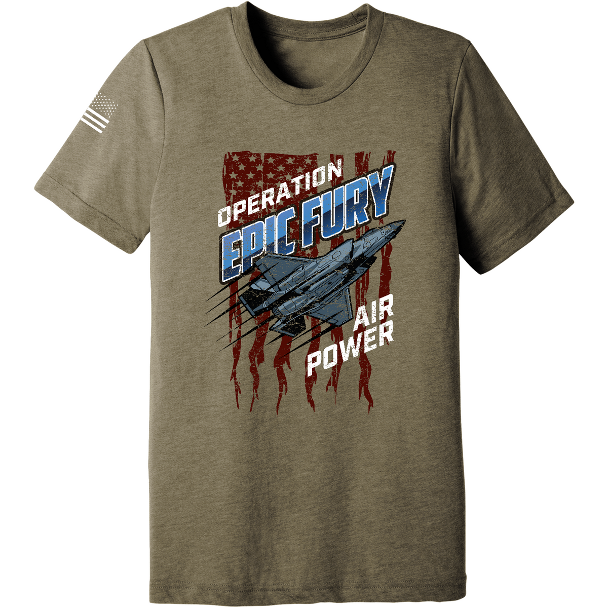 CUSTOM Operation Epic Fury Comfort Unisex Triblend SS Tee - Stealth