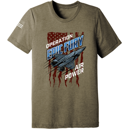 CUSTOM Operation Epic Fury Comfort Unisex Triblend SS Tee - Stealth