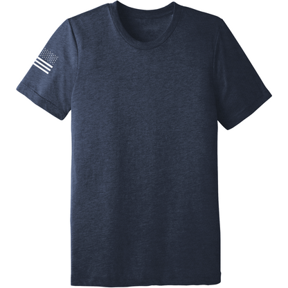 Emblem Basics Comfort Unisex Triblend SS Tee - White Flag