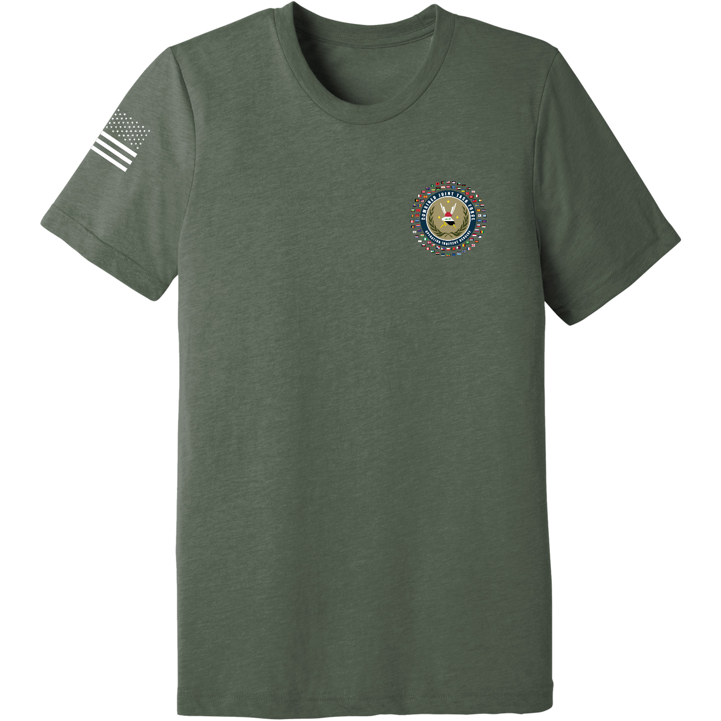 Combined Joint Task Force-Operation Inherent Resolve Store 1 Comfort Unisex Triblend SS Tee - Yspad7