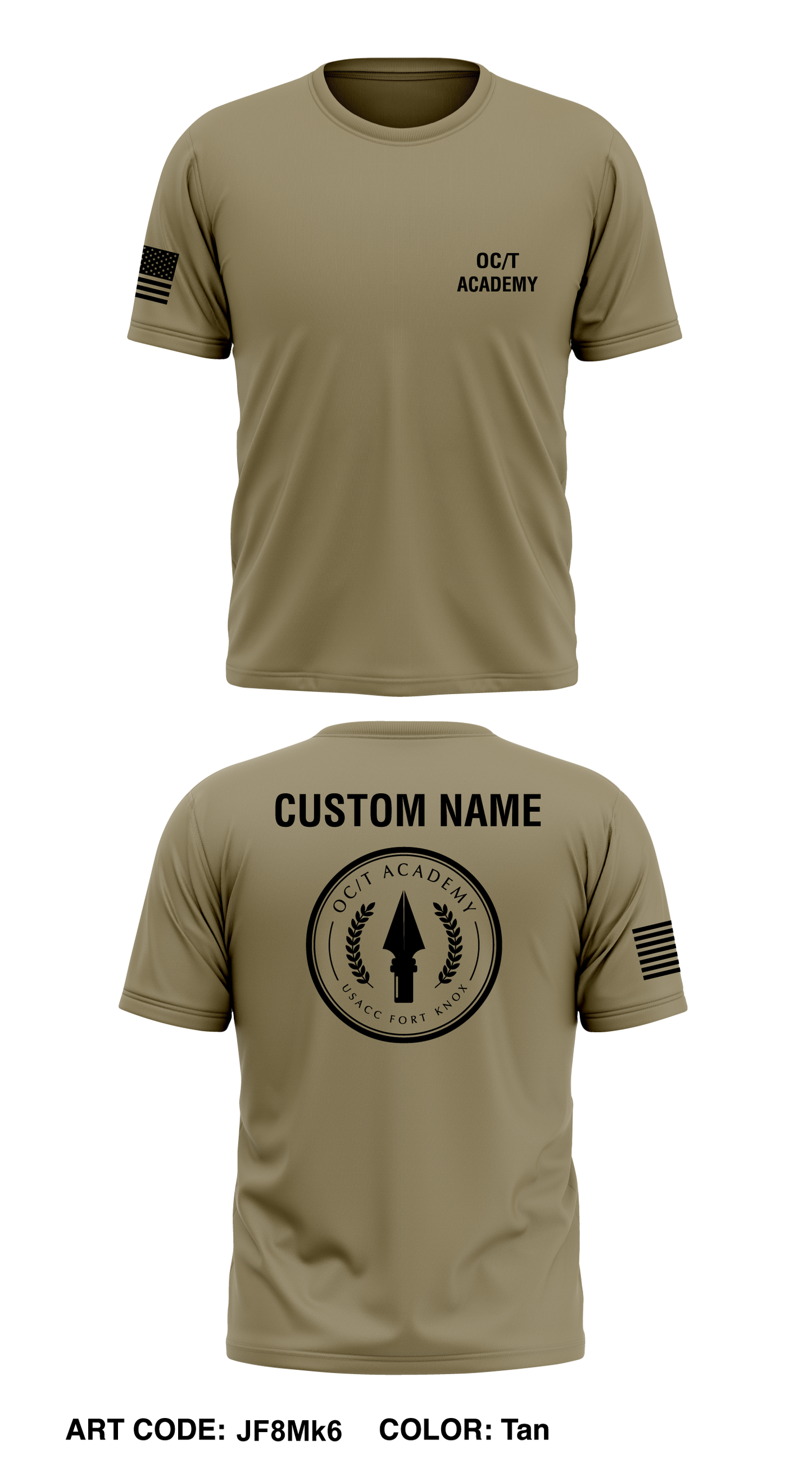 CUSTOM USACC OC-T Academy Core Men's SS Performance Tee - JF8Mk6