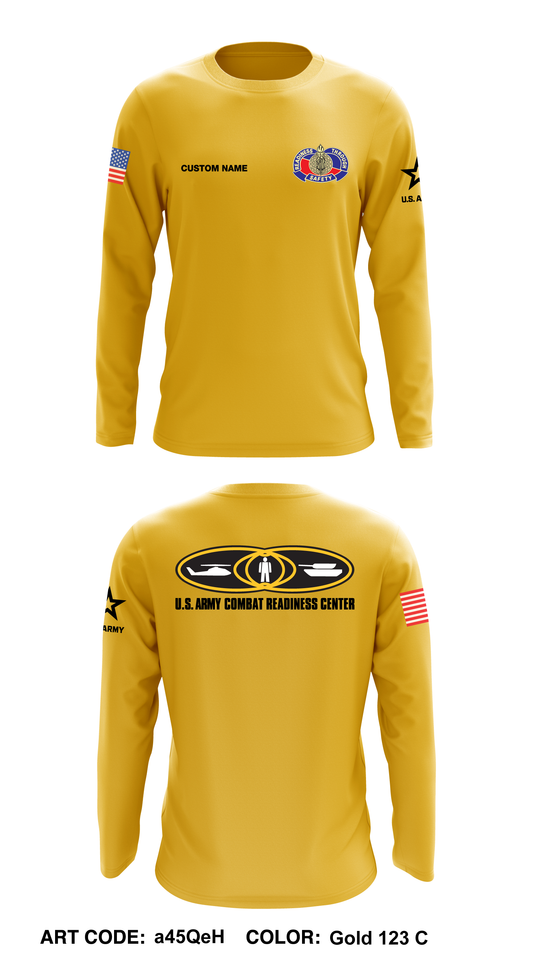 CUSTOM USACRC Core Men's LS Performance Tee - a45QeH