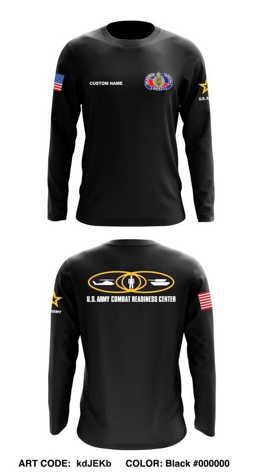 CUSTOM USACRC Core Men's LS Performance Tee - kdJEKb