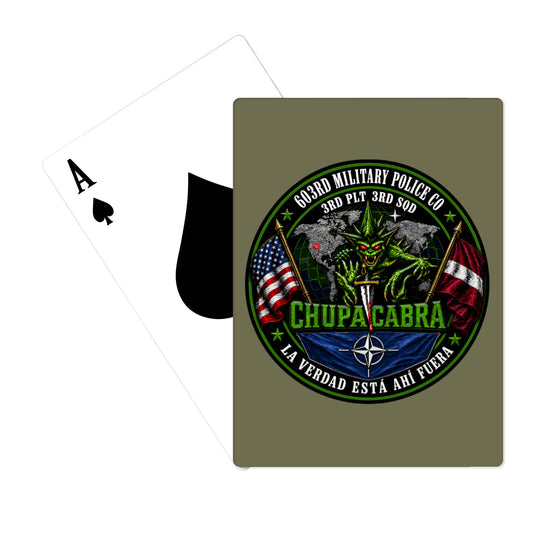 603rd military police company Playing Cards - p2aIou