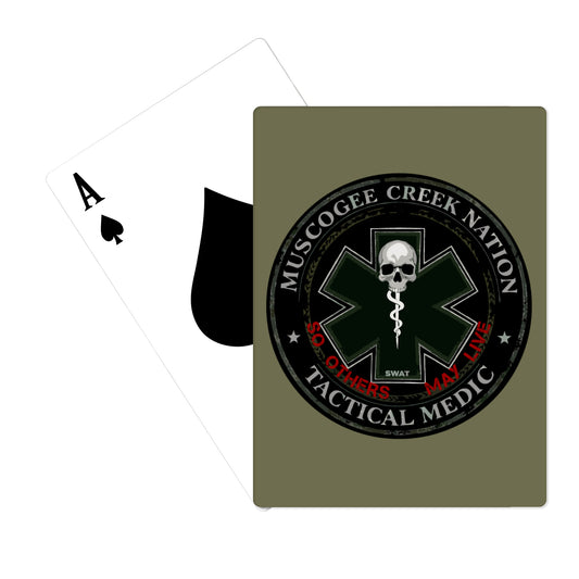 Muscogee Creek Nation Tactical medical Playing Cards - 9hSxUX