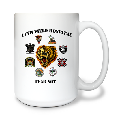 11th Field Hospital 15 oz White Ceramic Mug - EWrz2j