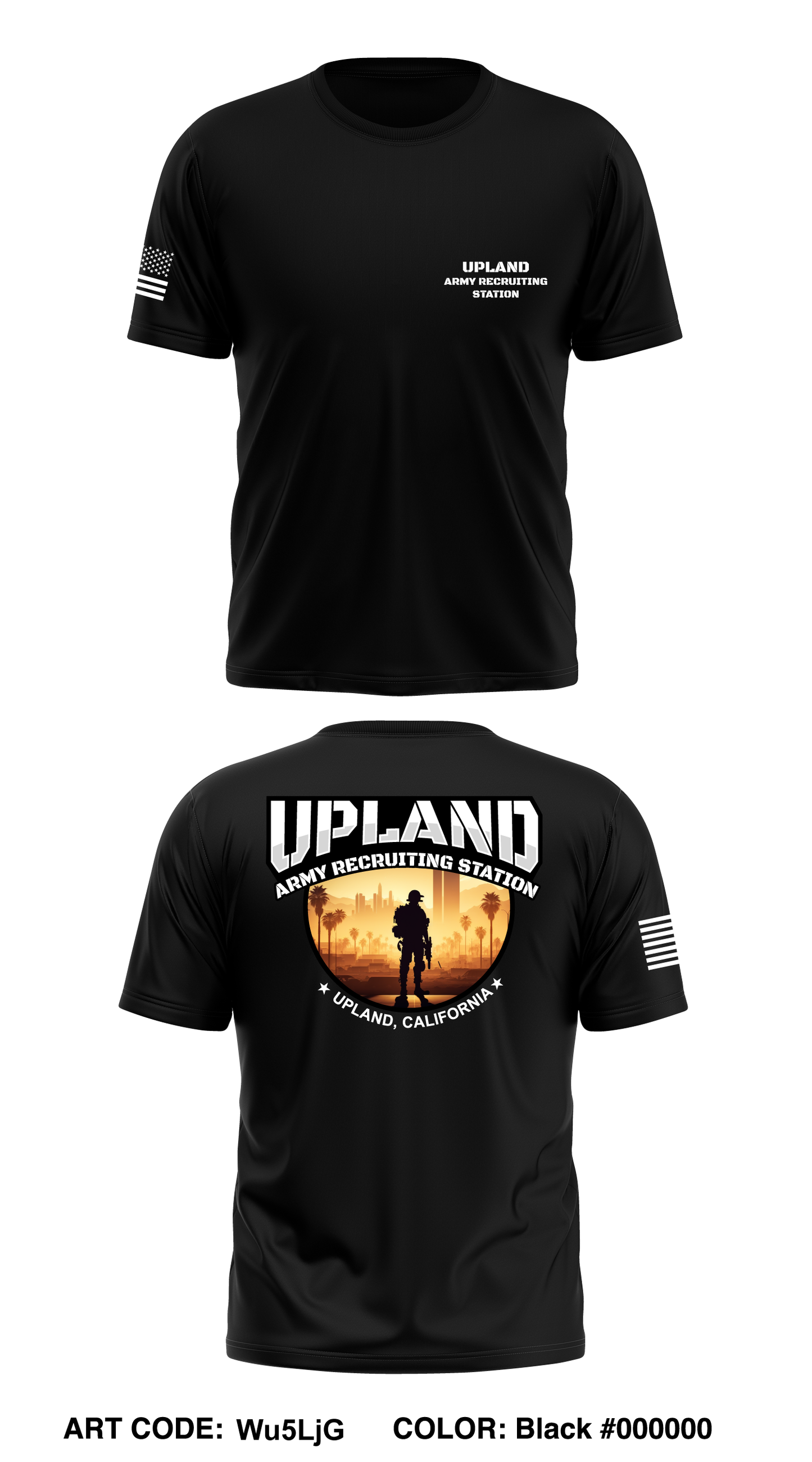 Upland Army Recruiting Station Core Men's SS Performance Tee - Wu5LjG