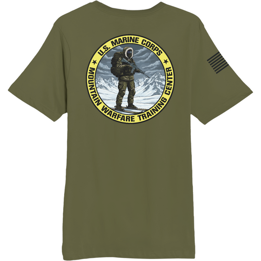 Marine Corps Mountain Warfare Training Center Comfort Unisex Cotton SS Tee - OCJ2ZQ