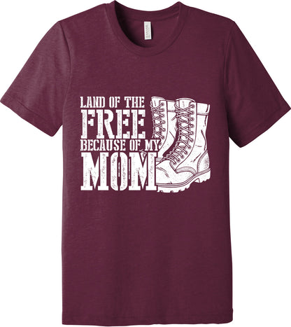 Emblem Comfort Unisex Triblend SS Tee - Because of Mom