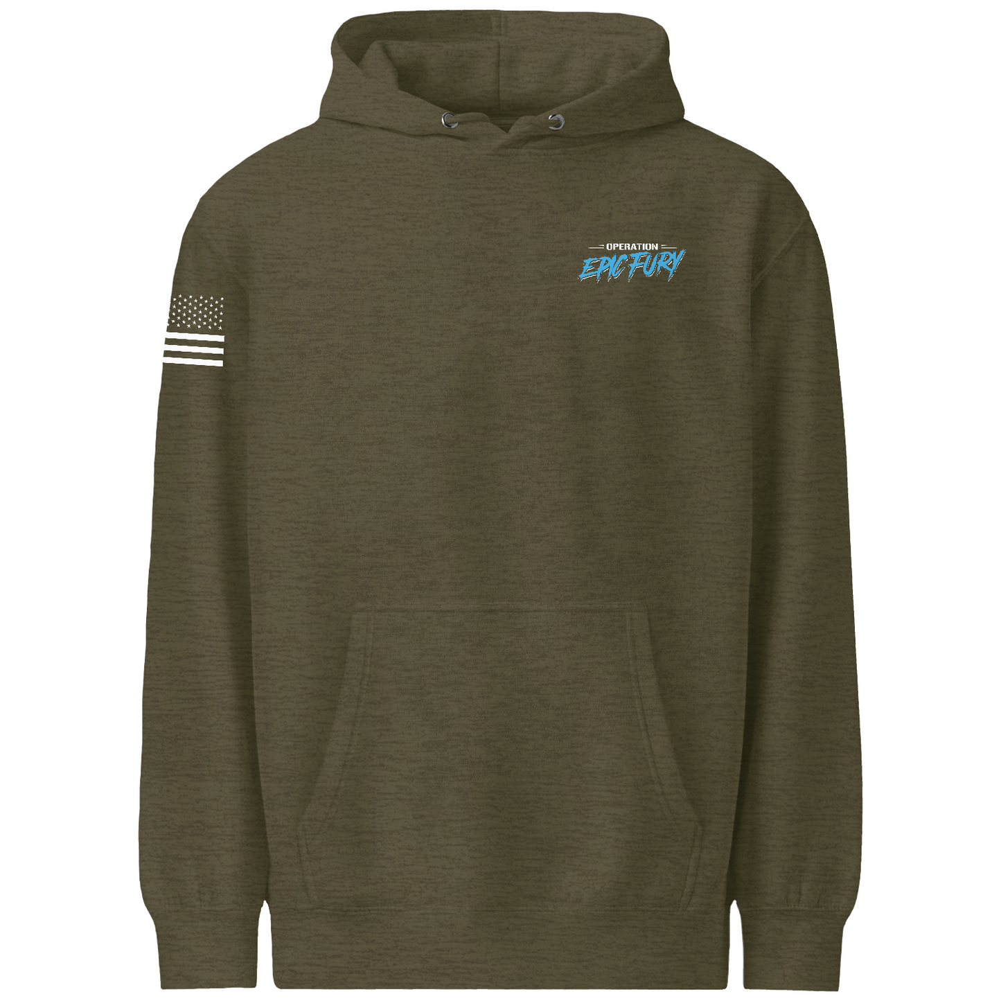 Operation Epic Fury Comfort Unisex Hooded Sweatshirt - Blueprint