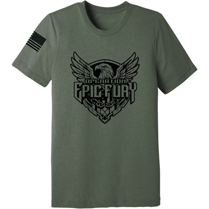 Operation Epic Fury Comfort Unisex Triblend SS Tee - Eagle