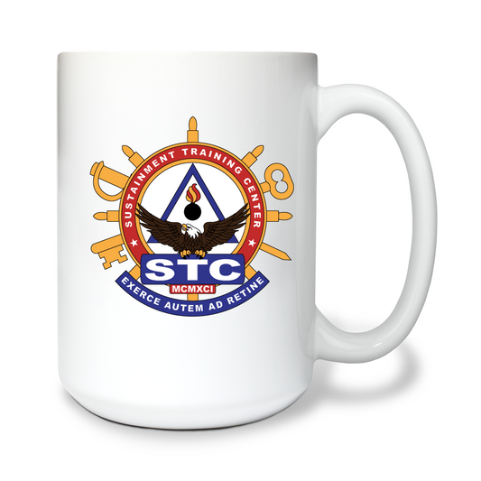 Sustainment Training Center Fundraising Collection 15 oz White Ceramic Mug - thBZTE
