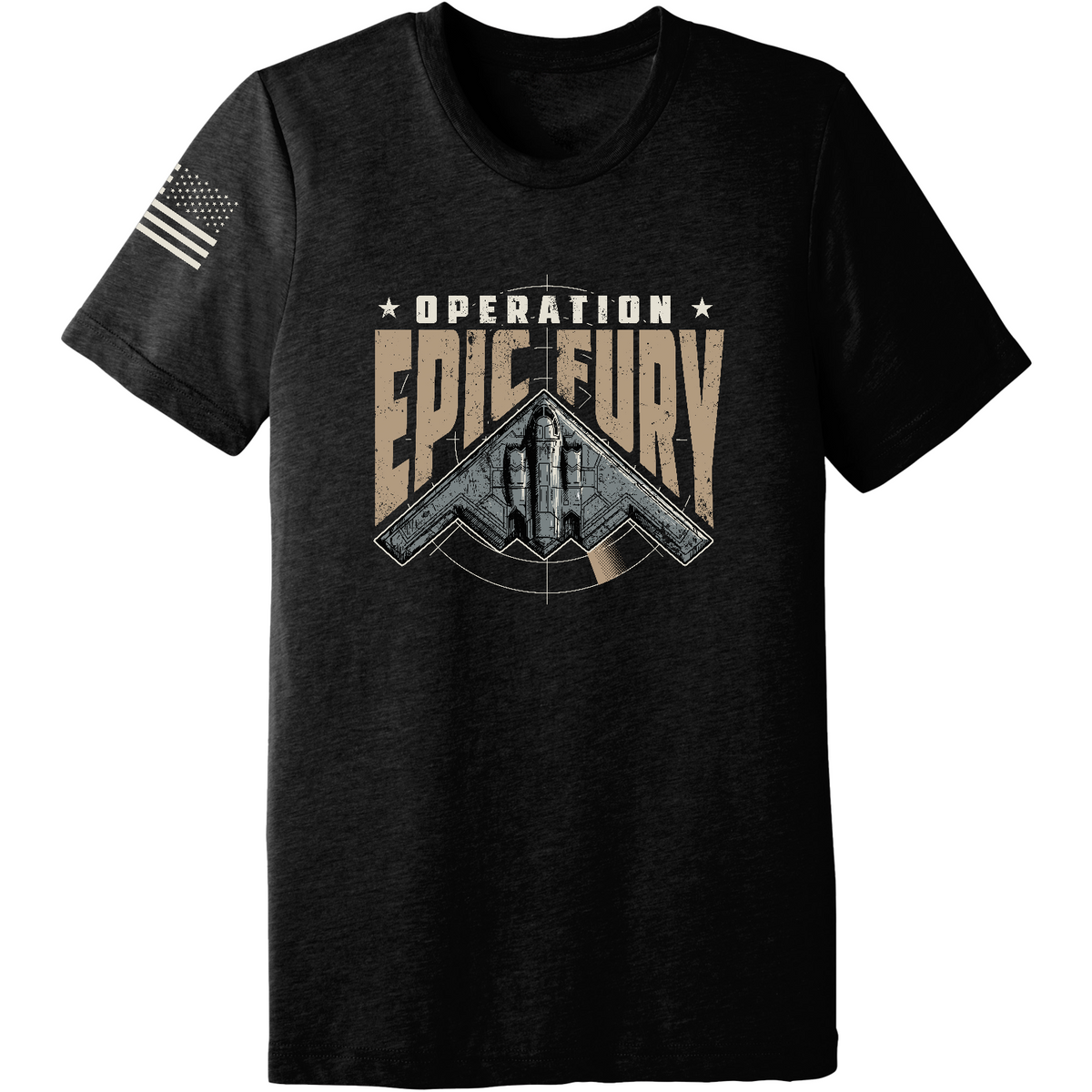 Operation Epic Fury Comfort Unisex Triblend SS Tee - Stealth