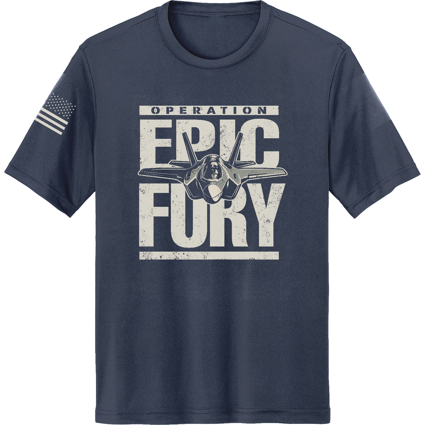 Operation Epic Fury Hi-Tech SS Performance Tee - Plane