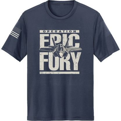 Operation Epic Fury Hi-Tech SS Performance Tee - Plane