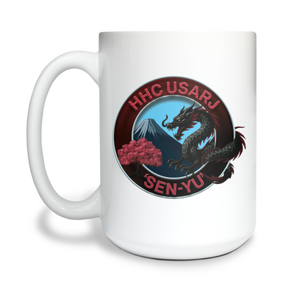 HHC, USARJ 15 oz White Ceramic Mug - USARJ_D