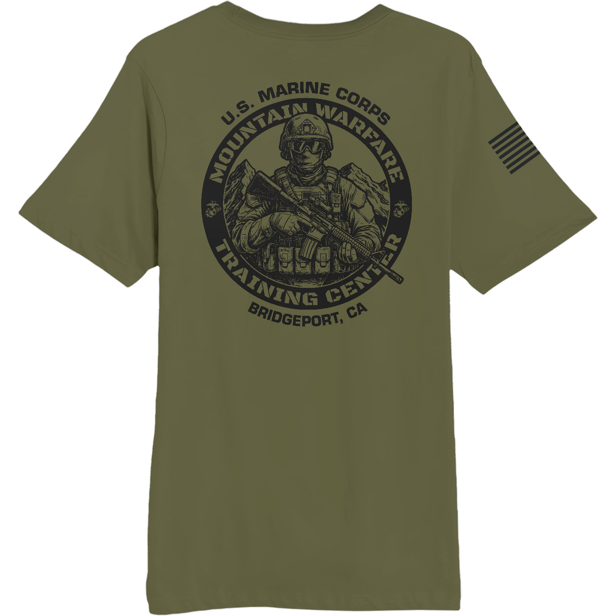 Marine Corps Mountain Warfare Training Center Comfort Unisex Cotton SS Tee - jdXupu