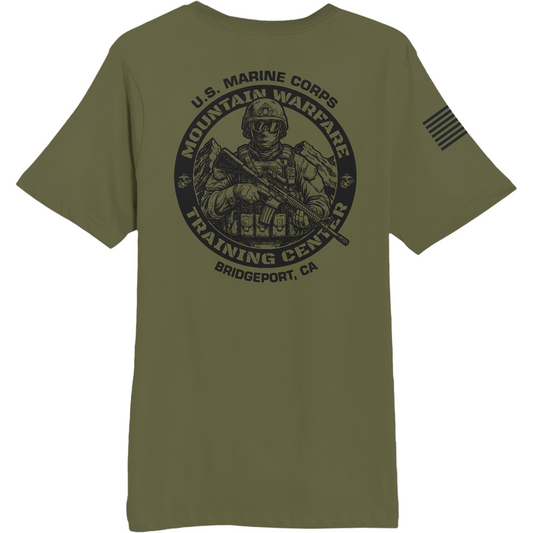 Marine Corps Mountain Warfare Training Center Comfort Unisex Cotton SS Tee - jdXupu