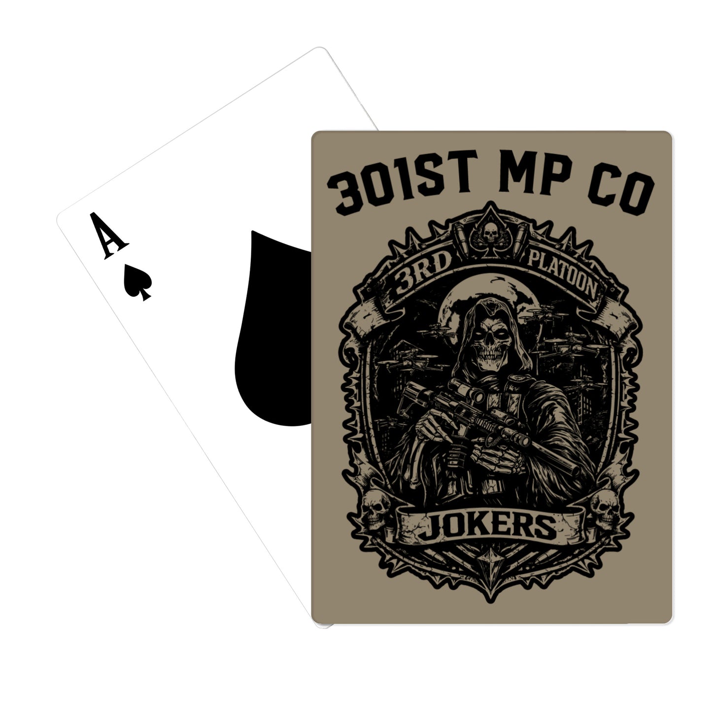 301st MP CO / 3rd PLATOON JOKERS Playing Cards - 1i312h