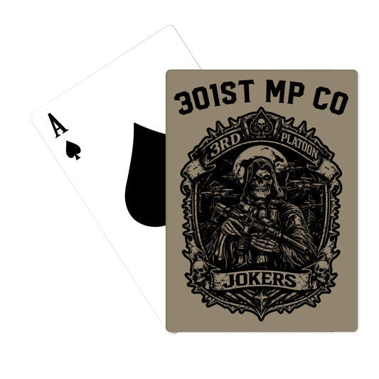 301st MP CO / 3rd PLATOON JOKERS Playing Cards - 1i312h