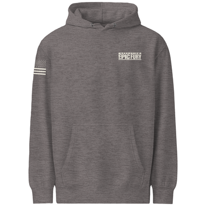 Operation Epic Fury Comfort Unisex Hooded Sweatshirt - Plane