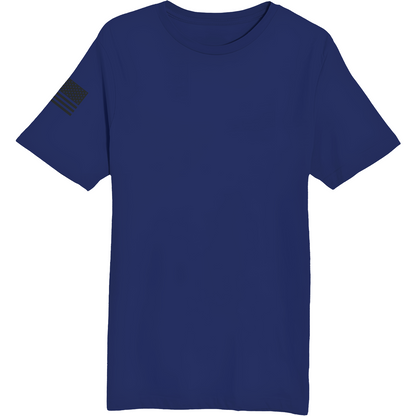 Emblem Basics Comfort Unisex Cotton SS Tee - Black Flag