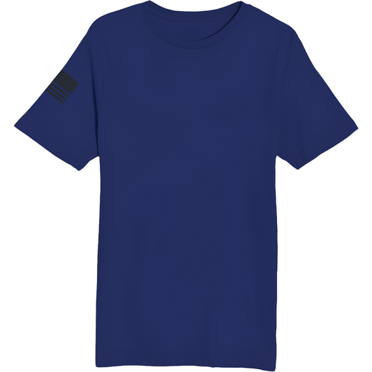 Emblem Basics Comfort Unisex Cotton SS Tee - Black Flag