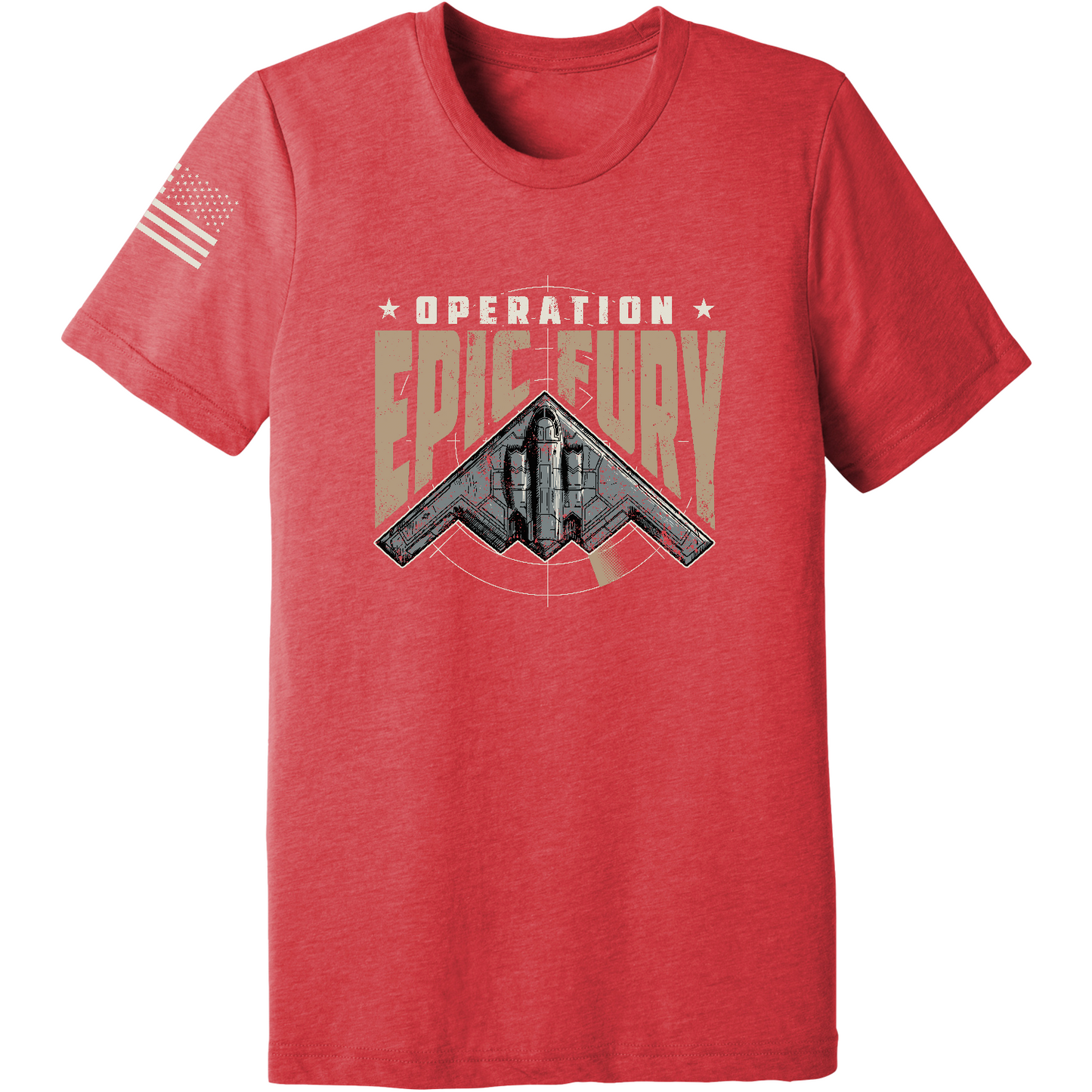CUSTOM Operation Epic Fury Comfort Unisex Triblend SS Tee - Stealth