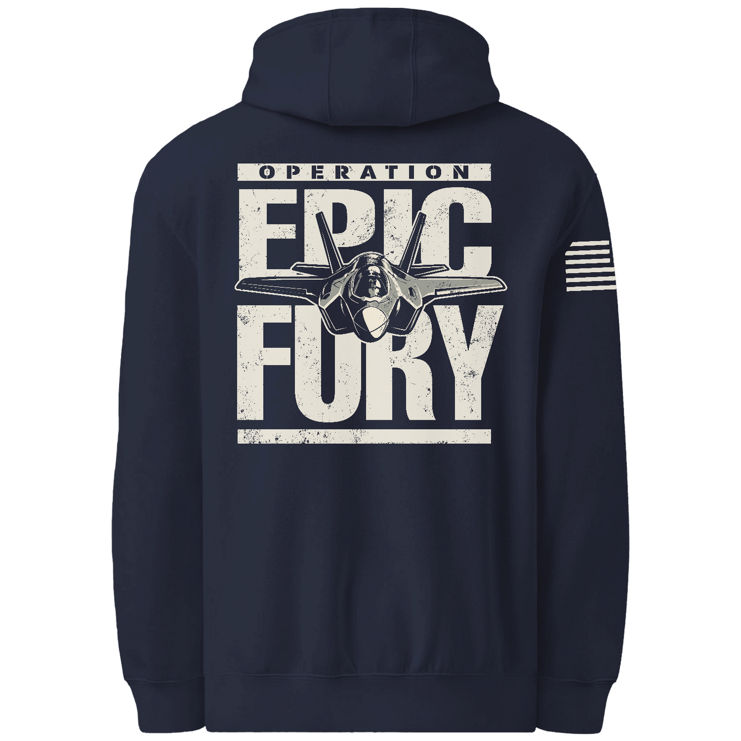 Operation Epic Fury Comfort Unisex Hooded Sweatshirt - Plane