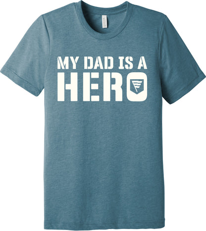 Emblem Comfort Unisex Triblend SS Tee - My Dad is a Hero