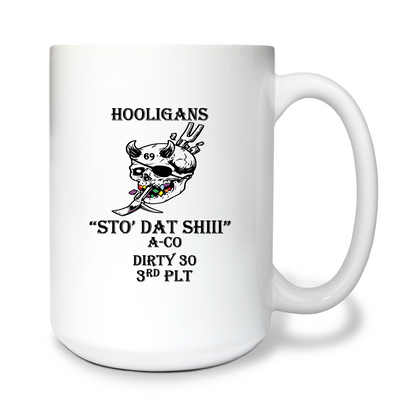 HOOLIGANS Store 1 15 oz White Ceramic Mug - TBM8Yf