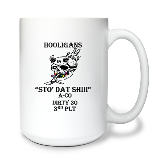 HOOLIGANS Store 1 15 oz White Ceramic Mug - TBM8Yf