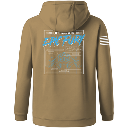 CUSTOM Operation Epic Fury Hi-Tech Performance Hoodie - Blueprint