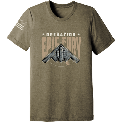 CUSTOM Operation Epic Fury Comfort Unisex Triblend SS Tee - Stealth