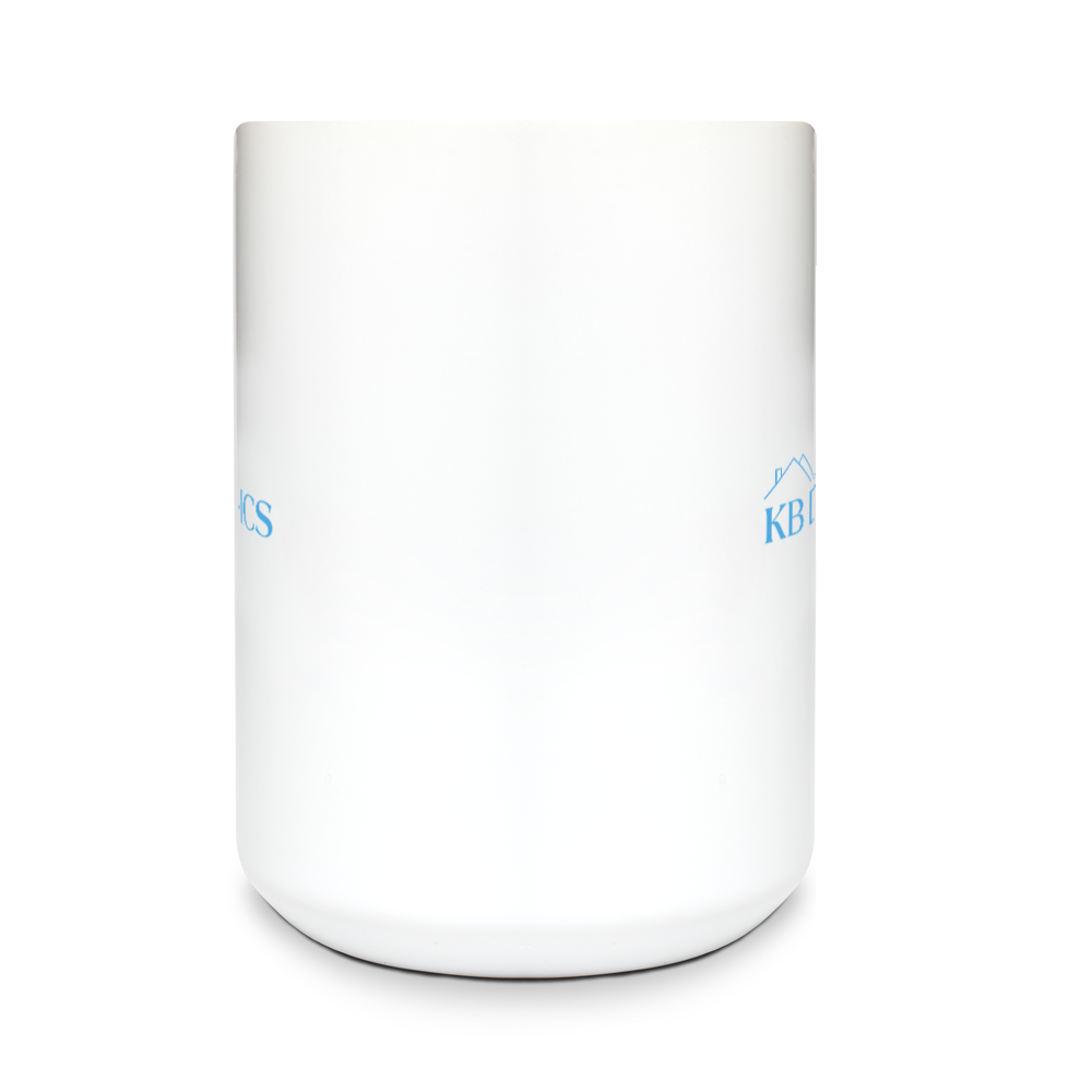 KB Dynamics 15 oz White Ceramic Mug - jNEVRh