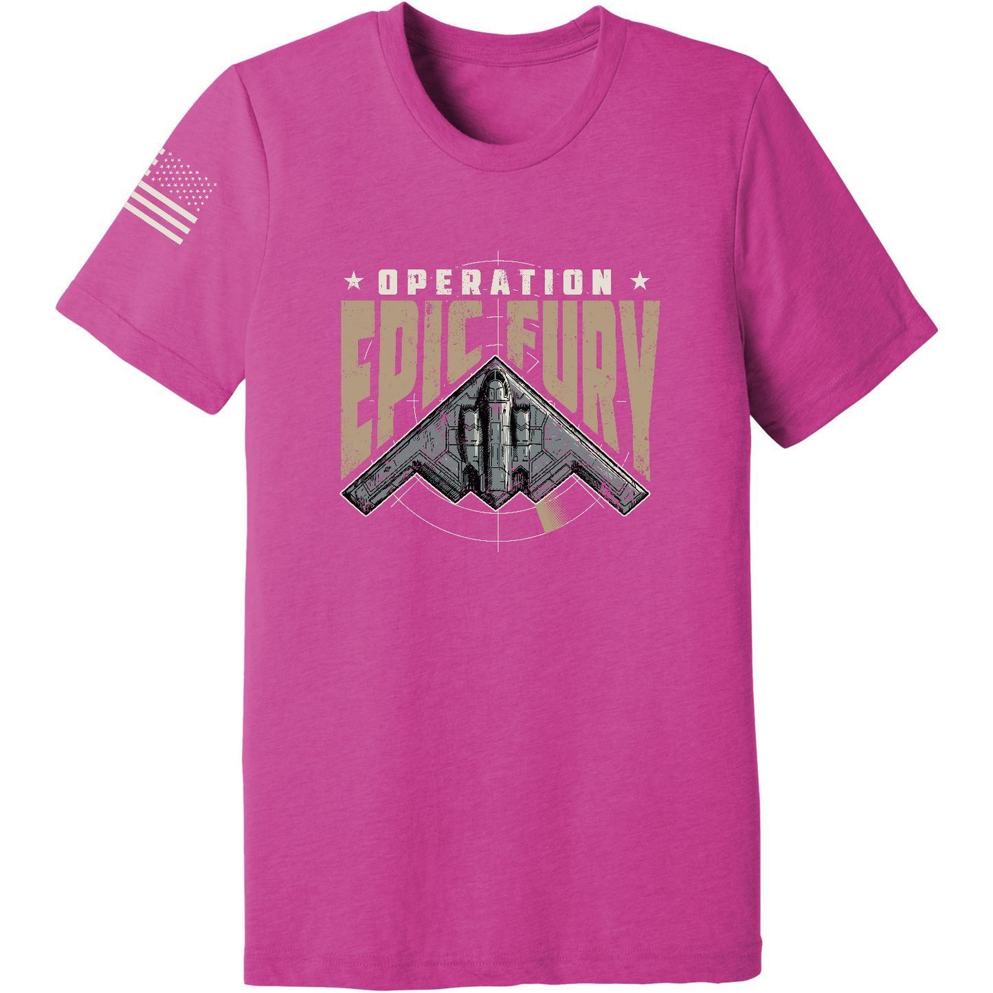 CUSTOM Operation Epic Fury Comfort Unisex Triblend SS Tee - Stealth