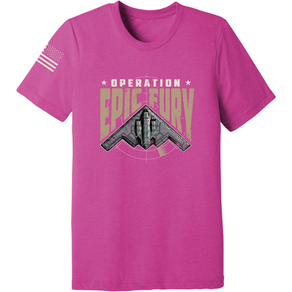 CUSTOM Operation Epic Fury Comfort Unisex Triblend SS Tee - Stealth
