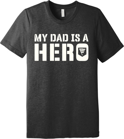 Emblem Comfort Unisex Triblend SS Tee - My Dad is a Hero