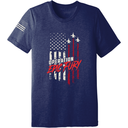 Operation Epic Fury Comfort Unisex Triblend SS Tee - Flag